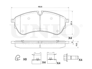 Front brake pads photo
