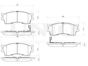Front brake pads photo