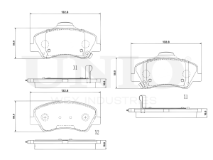 Front brake pads photo