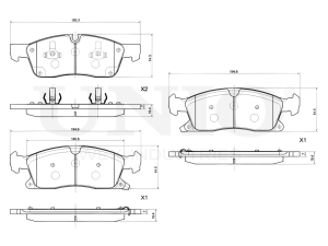 Front brake pads photo