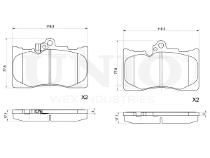 Front brake pads photo