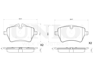 Front brake pads photo