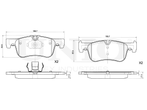 Front brake pads photo
