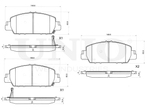 Front brake pads photo