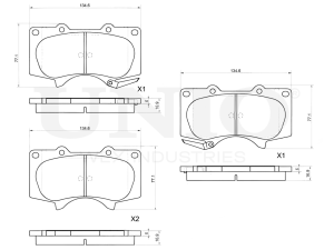 Front brake pads photo