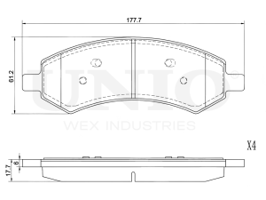 Front brake pads photo