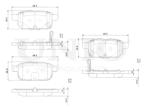 Rear brake pads photo