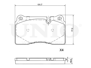 Front brake pads photo