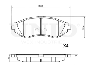 Front brake pads photo