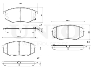 Front brake pads photo