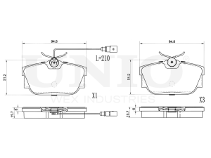 Rear brake pads photo