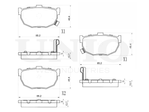 Rear brake pads photo