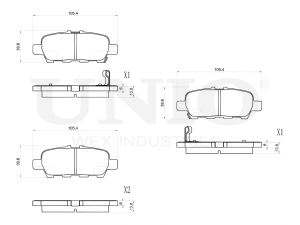Rear brake pads photo