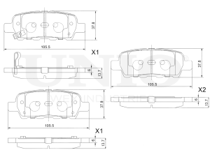 Rear brake pads photo