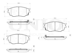Front brake pads photo
