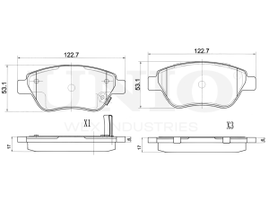 Front brake pads photo