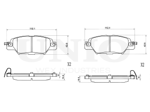 Rear brake pads photo