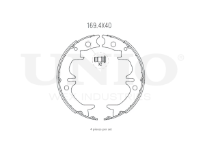 Rear brake shoes photo
