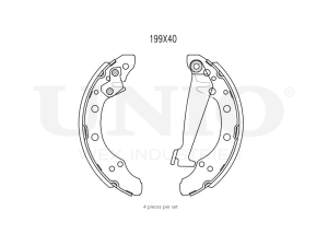 Rear brake shoes photo