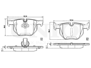 Rear brake pads photo