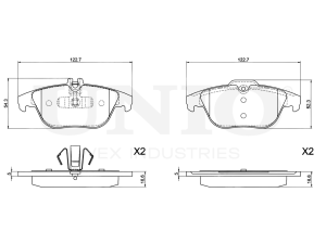 Rear brake pads photo