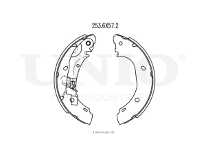 Rear brake shoes photo