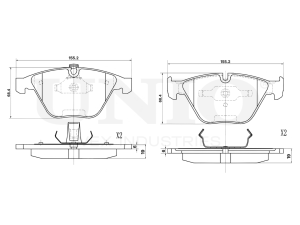 Front brake pads photo