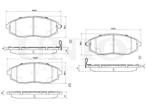 Front brake pads photo