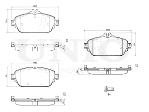 Front brake pads photo