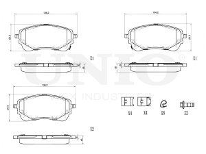 Front brake pads photo