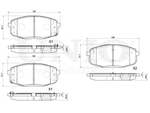Front brake pads photo