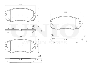 Front brake pads photo