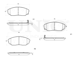 Front brake pads photo