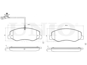 Rear brake pads photo