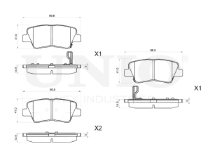 Rear brake pads photo