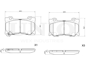 Front brake pads photo