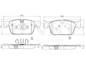 Front brake pads photo