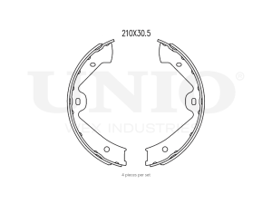 Rear brake shoes photo