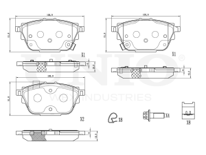 Rear brake pads photo
