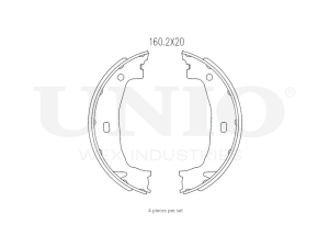 Rear brake shoes photo