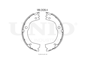 Rear brake shoes photo