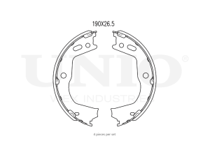 Rear brake shoes photo