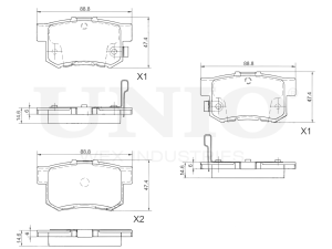 Rear brake pads photo