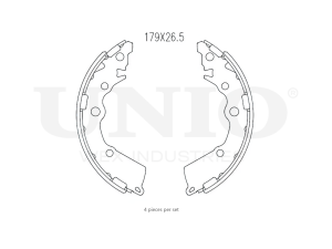 Rear brake shoes photo