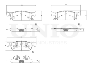 Front brake pads photo
