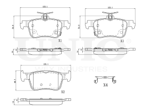 Rear brake pads photo