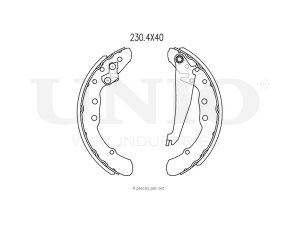 Rear brake shoes photo