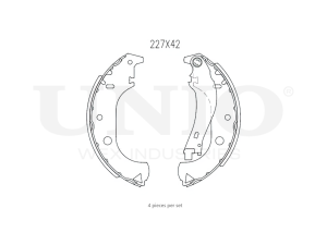 Rear brake shoes photo