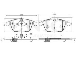 Front brake pads photo
