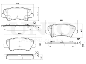Rear brake pads photo